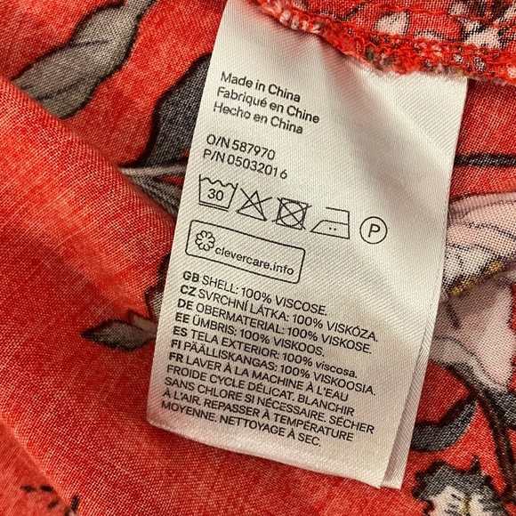 H&M Mama size large Red Floral Dress - Picture 11 of 15